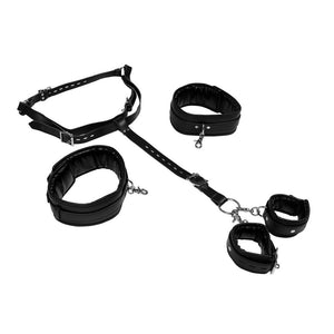 Body Harness with High and Hand Cuffs-Katys Boutique