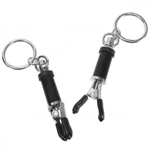 Bondage Ring Barrel Nipple Clamps-Katys Boutique