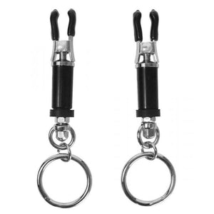 Bondage Ring Barrel Nipple Clamps-Katys Boutique