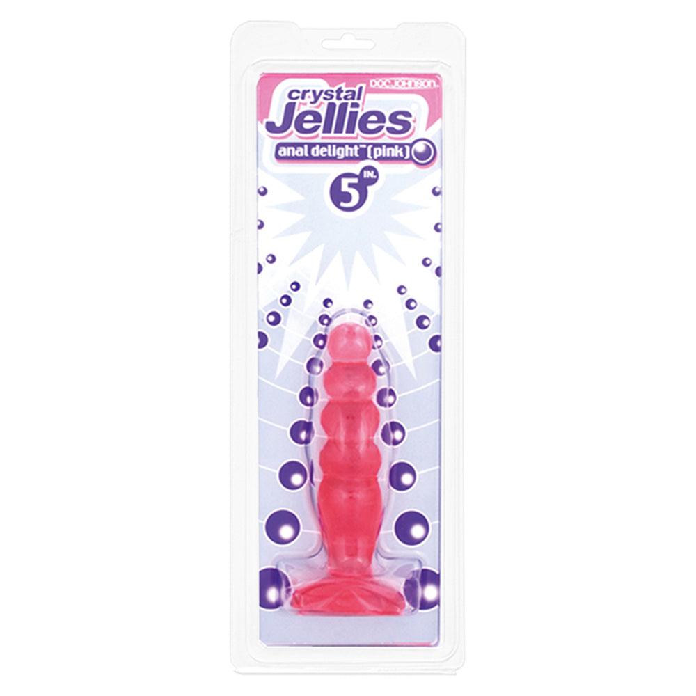 Crystal Jellies Anal Delight Butt Plug Pink-Katys Boutique