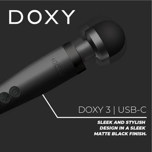 Doxy Wand 3 Black USB Powered-Katys Boutique