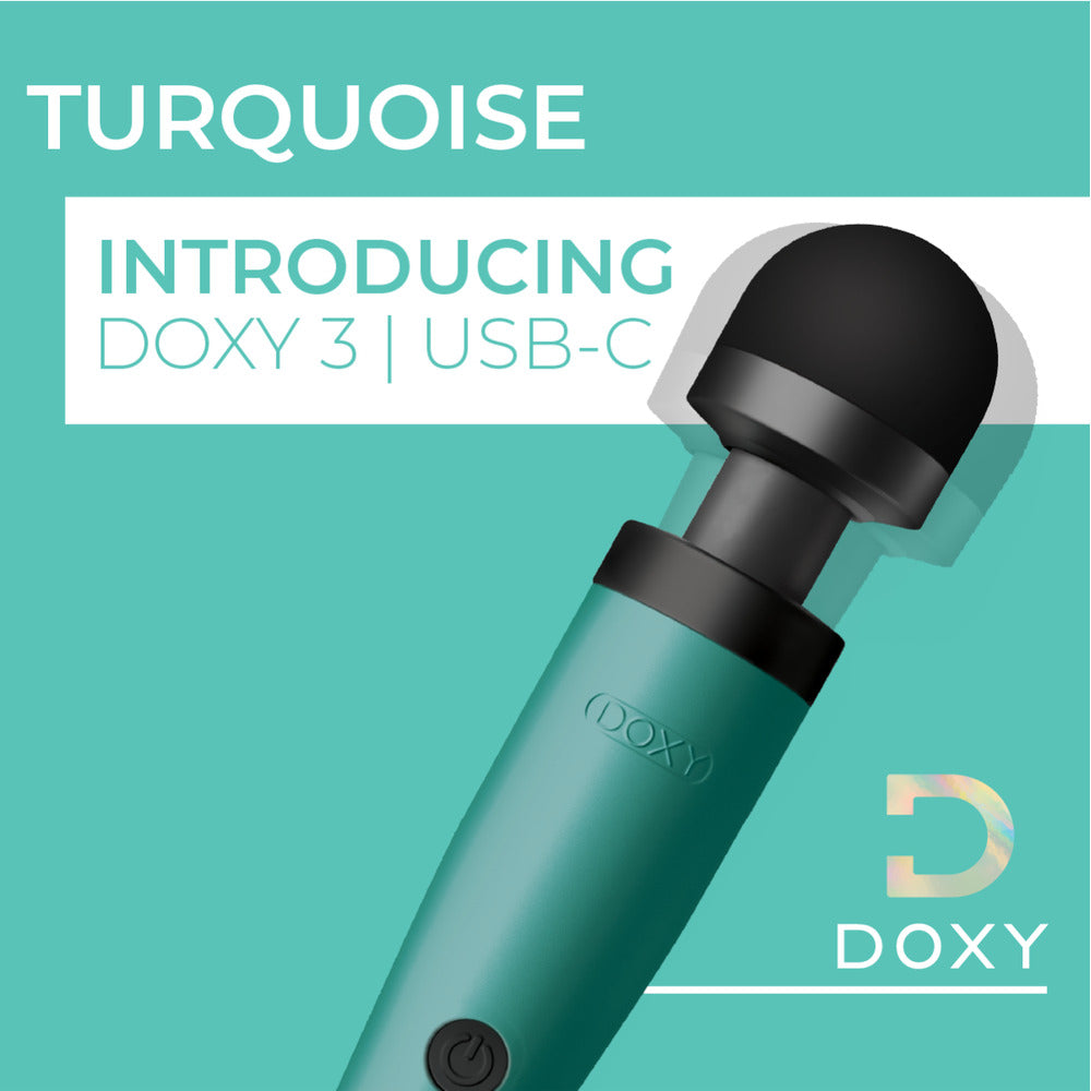 Doxy Wand 3 Turquoise USB Powered-Katys Boutique