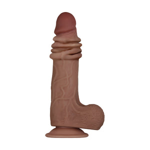 Evolved Real Flex Skin Poseable Inch Dildo Flesh Brown-Katys Boutique