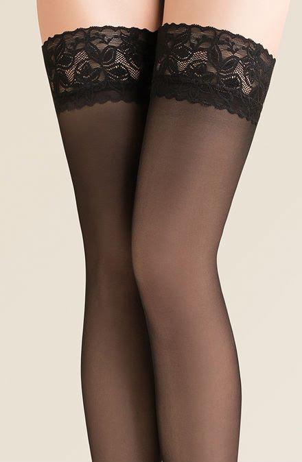 Gabriella Calze 200 Hold Ups Black-Katys Boutique