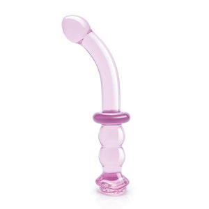 Glaze Glass Rosebud GSpot Dildo-Katys Boutique