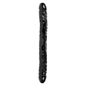 Jr Veined Double Header 12 Inch Bender Dong Black-Katys Boutique