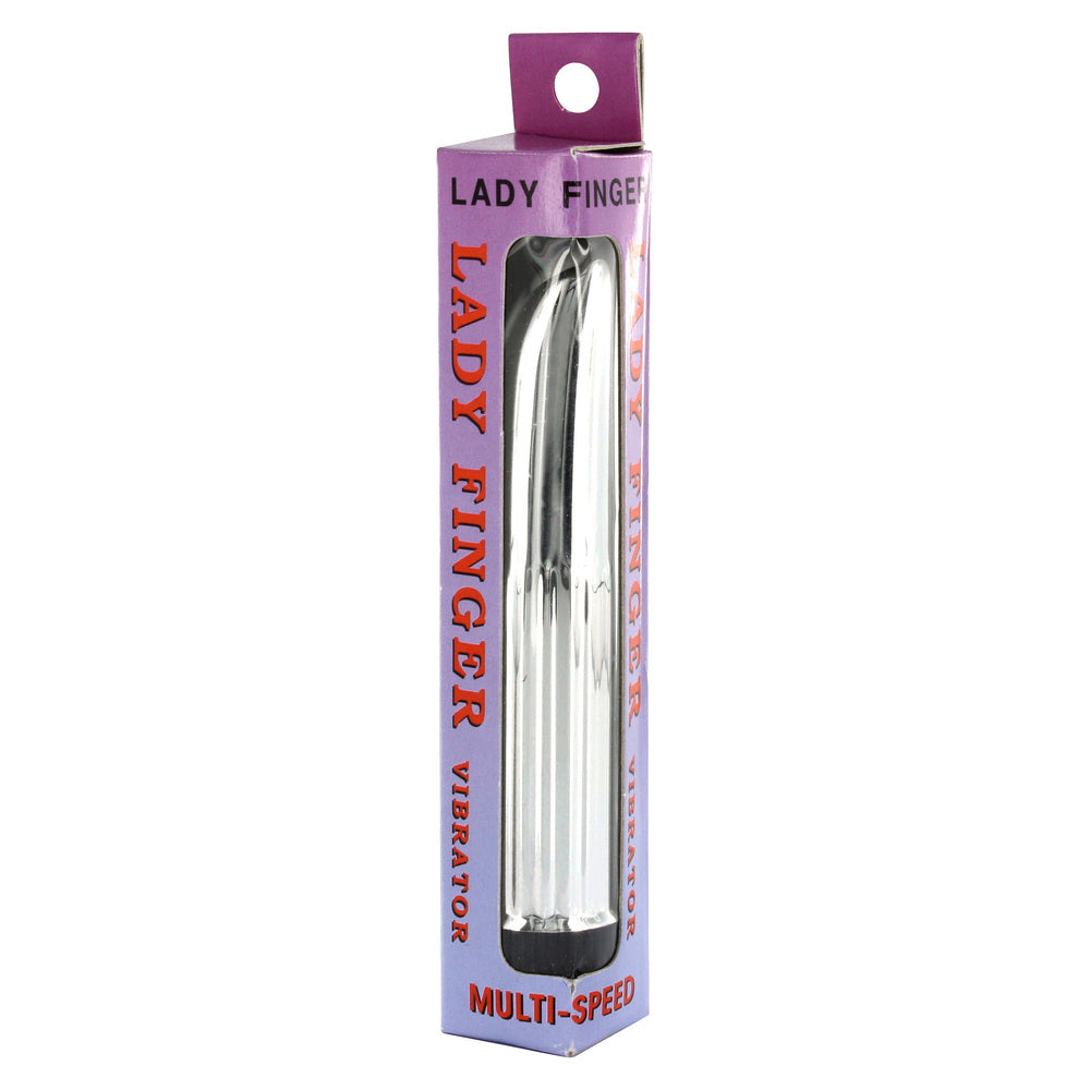 Lady Finger Mini Vibrator Silver-Katys Boutique