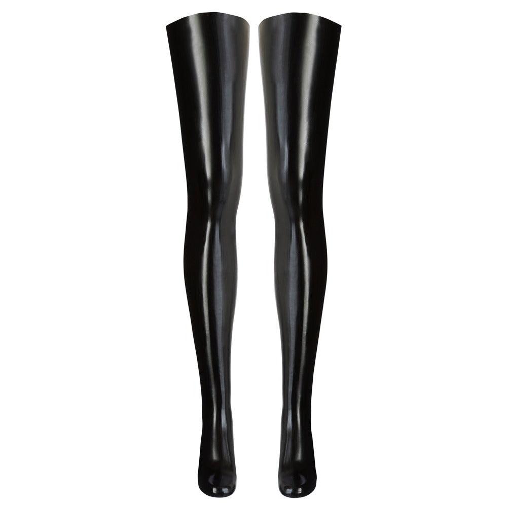 Latex Black Stockings-Katys Boutique