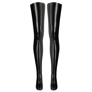 Latex Black Stockings-Katys Boutique