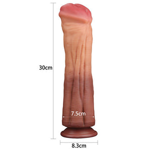 Lovetoy 12 Inch Dual Layered Silicone Horse Cock-Katys Boutique