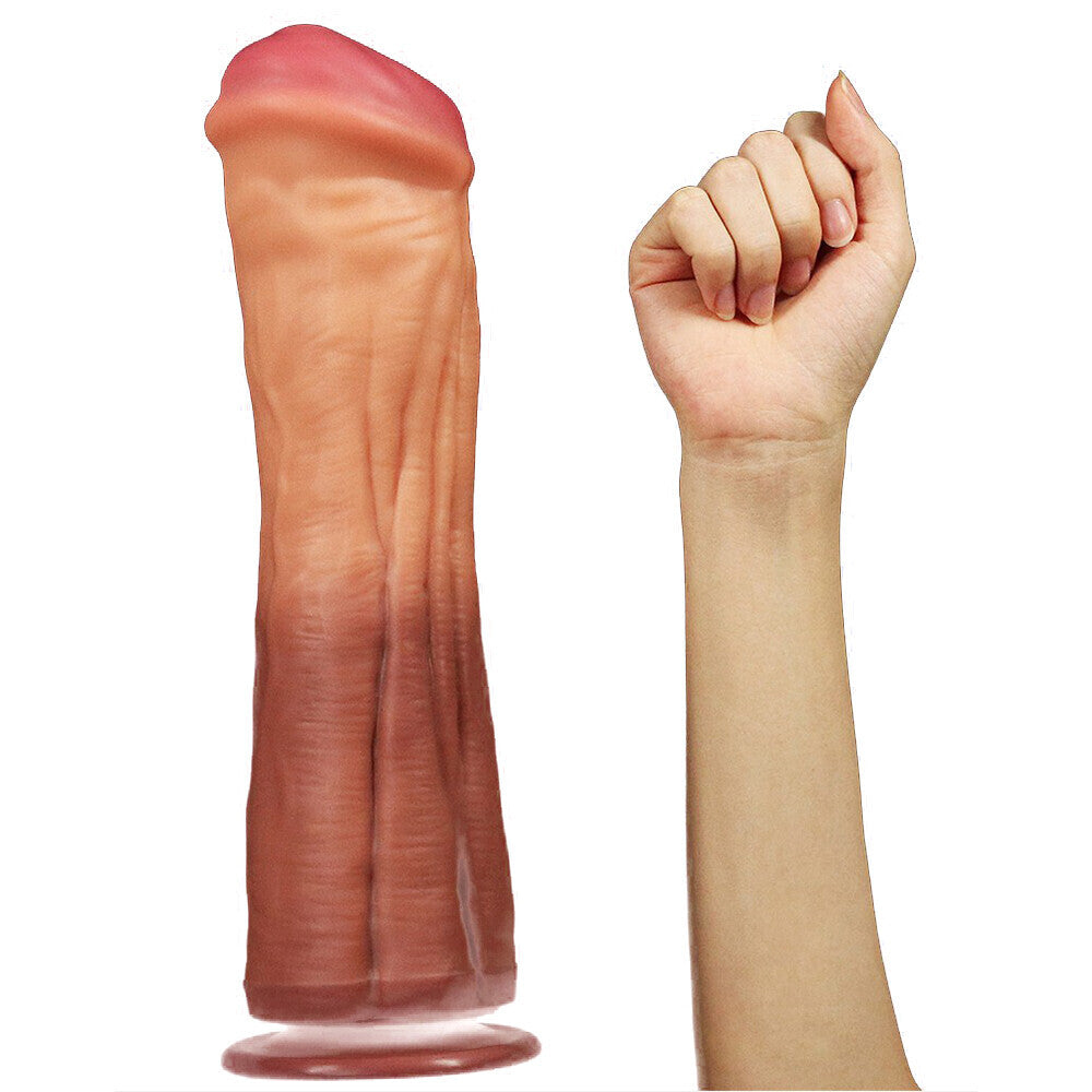 Lovetoy 12 Inch Dual Layered Silicone Horse Cock-Katys Boutique