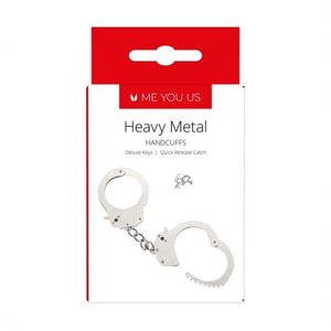 Me You Us Heavy Metal Handcuffs-Katys Boutique