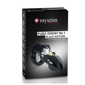 MyStim Pubic Enemy No 1 Black Edition EStim Cock Cage-Katys Boutique