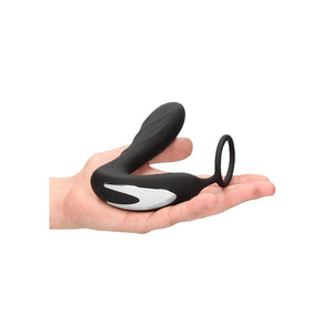 Ouch E Stimulation And Vibration Butt Plug And Cock Ring-Katys Boutique