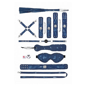 Ouch Tough Denim Style Bondage Kit-Katys Boutique