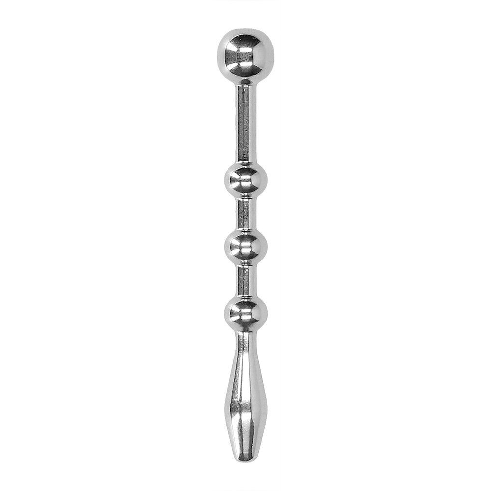 Ouch Urethral Sounding Stainless Steel Plug With Balls-Katys Boutique