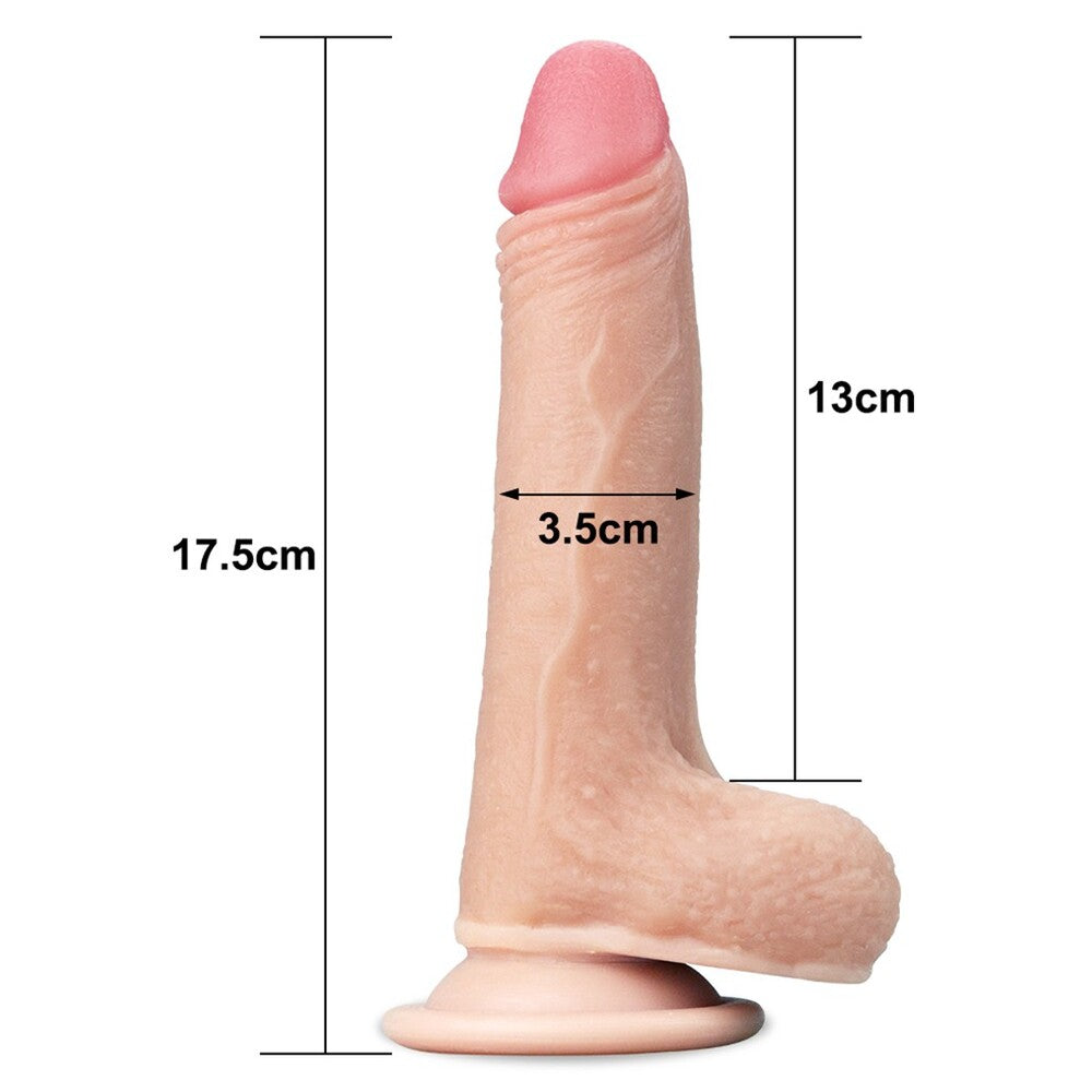 Lovetoy Sliding Skin Dildo 7 Inch