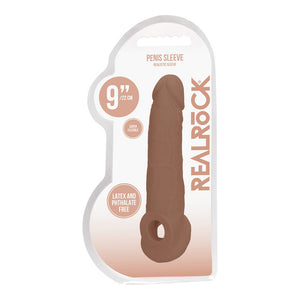 RealRock 9 Inch Penis Sleeve Flesh Tan-Katys Boutique