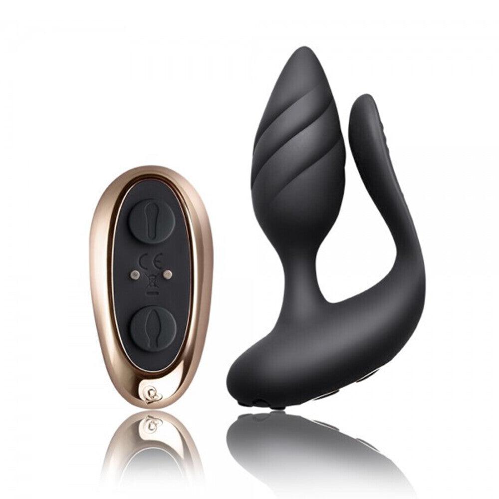 Rocks Off Cocktail Remote Control Couples Vibe Black-Katys Boutique