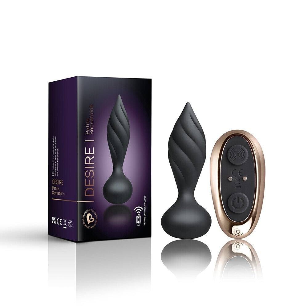 Rocks Off Petite Sensations Desire Butt Plug Black-Katys Boutique