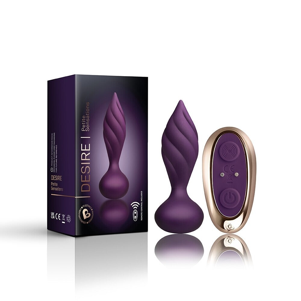 Rocks Off Petite Sensations Desire Butt Plug Purple-Katys Boutique