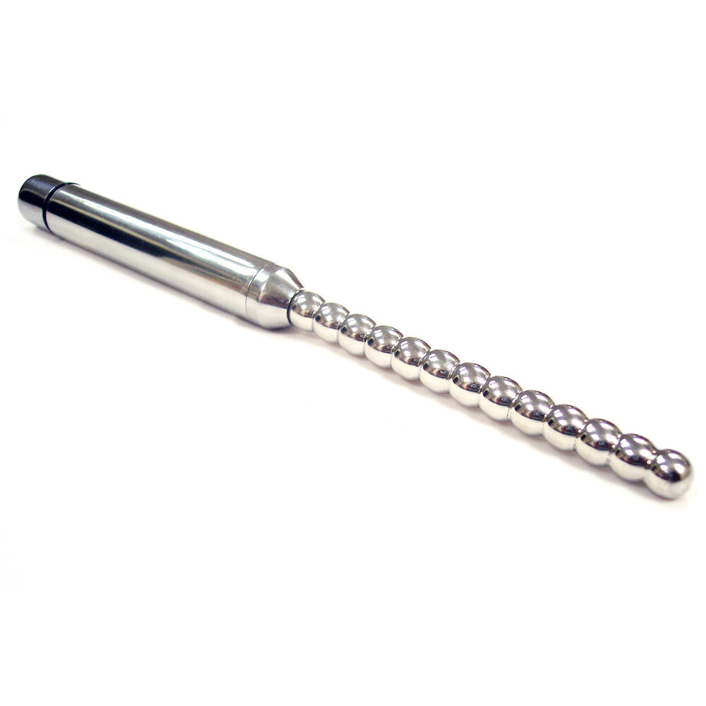 Rouge Stainless Steel Vibrating Ribbed Urethral Probe-Katys Boutique