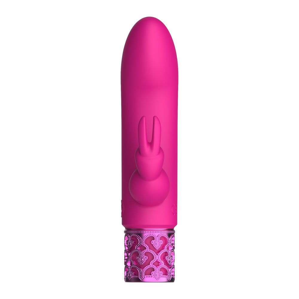 Royal Gems Dazzling Rechargeable Rabbit Bullet Pink-Katys Boutique