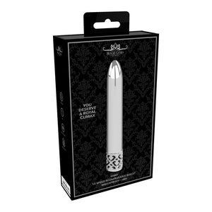 Royal Gems Shiny Rechargeable Bullet Silver-Katys Boutique