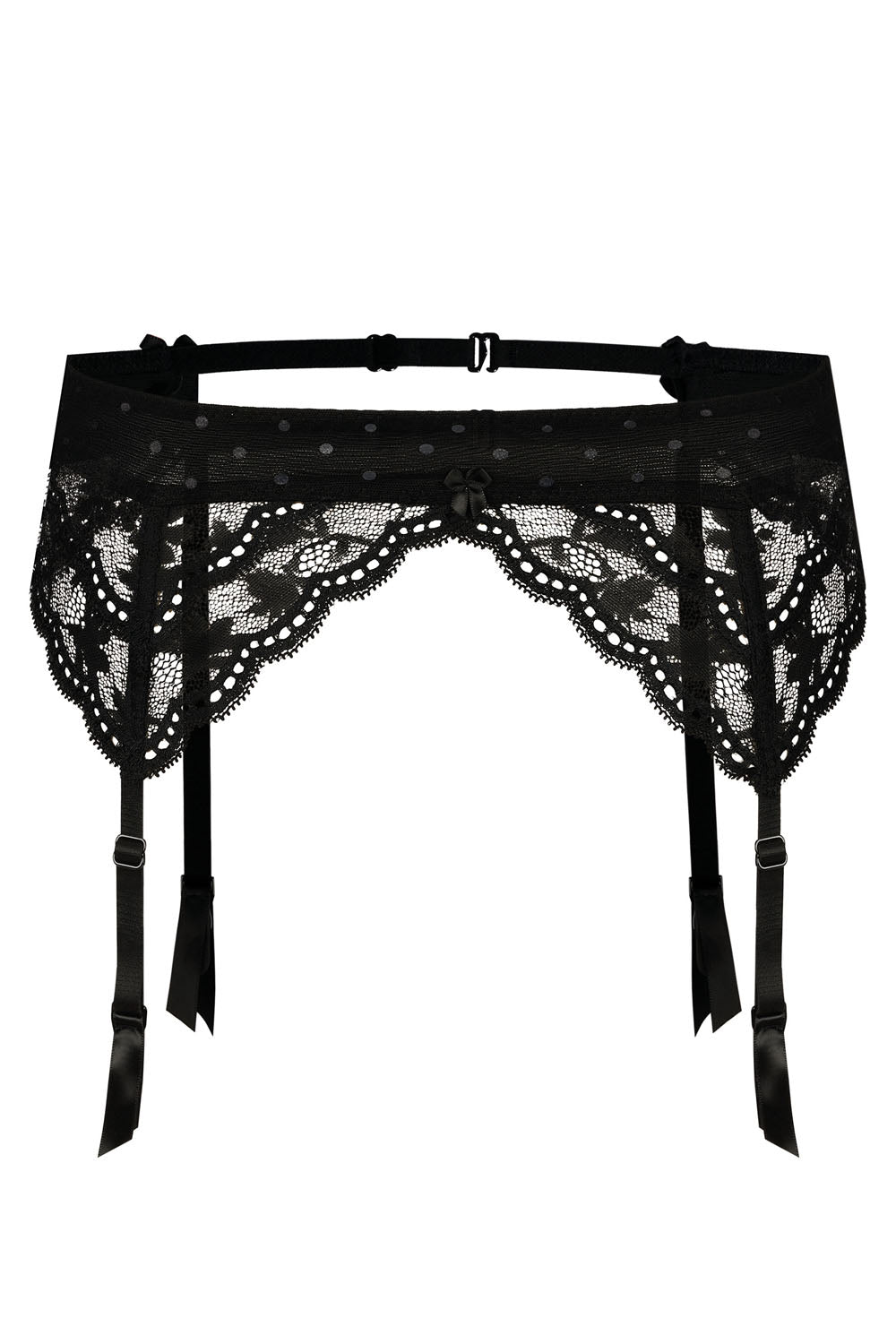 Roza Lagerta Suspender Belt Black-Katys Boutique