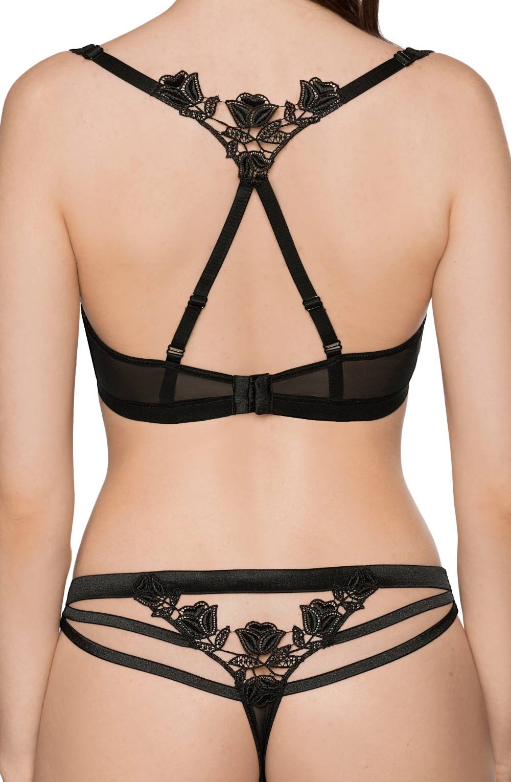 Roza Lisbet Black Soft Cup Bra-Katys Boutique