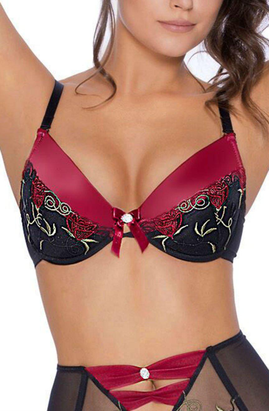 Roza Rufina Push Up Bra Black-Katys Boutique