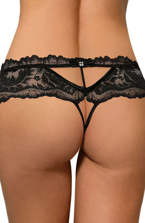 Roza Sefia Thong Black-Katys Boutique