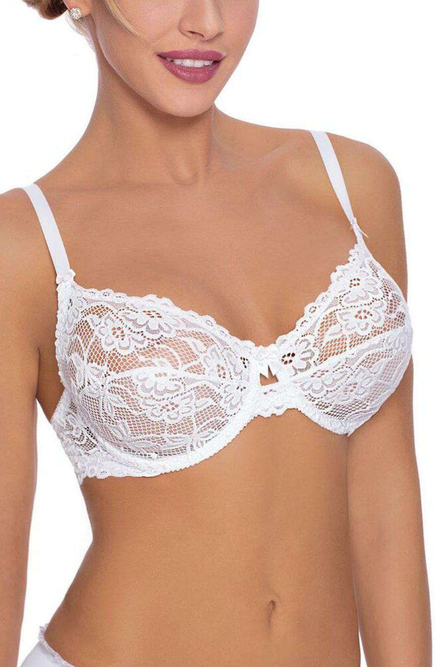 Roza Sisi White Bra-Katys Boutique