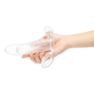 Size Up Clear Penis Vibrating 2 Inch Extender