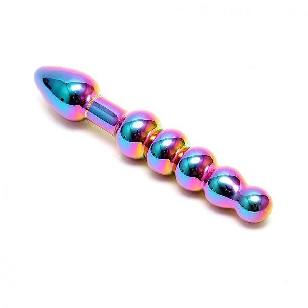 Sensual Multi Coloured Glass Laila Anal Probe-Katys Boutique