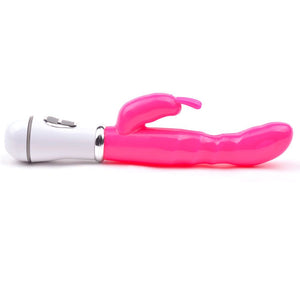 Slim GSpot Twelve Speed Rabbit Vibrator Neon Pink-Katys Boutique