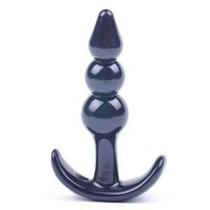 Small Black Beaded Anal Plug-Katys Boutique