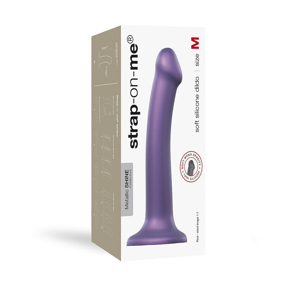 Strap On Me Mono Density Metalic Shine Dildo Medium Purple-Katys Boutique