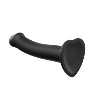 Strap On Me Silicone Dual Density Bendable Dildo Large Black-Katys Boutique