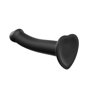 Strap On Me Silicone Dual Density Bendable Dildo Medium Black-Katys Boutique