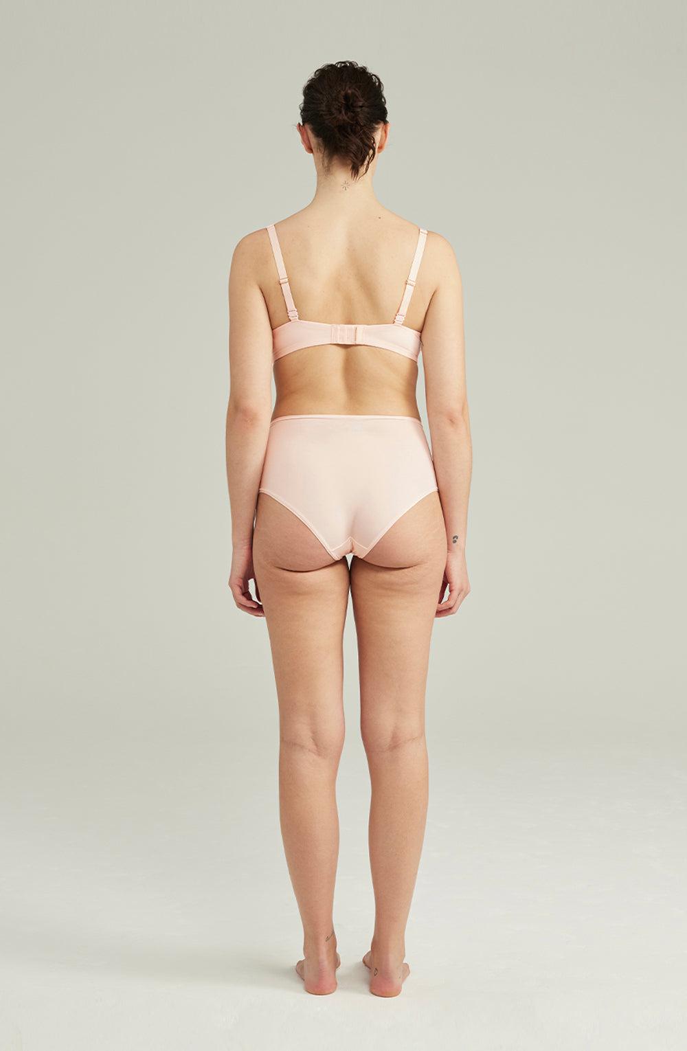 The Second Skin Stretch High Waist Brief Blush Pink-Katys Boutique