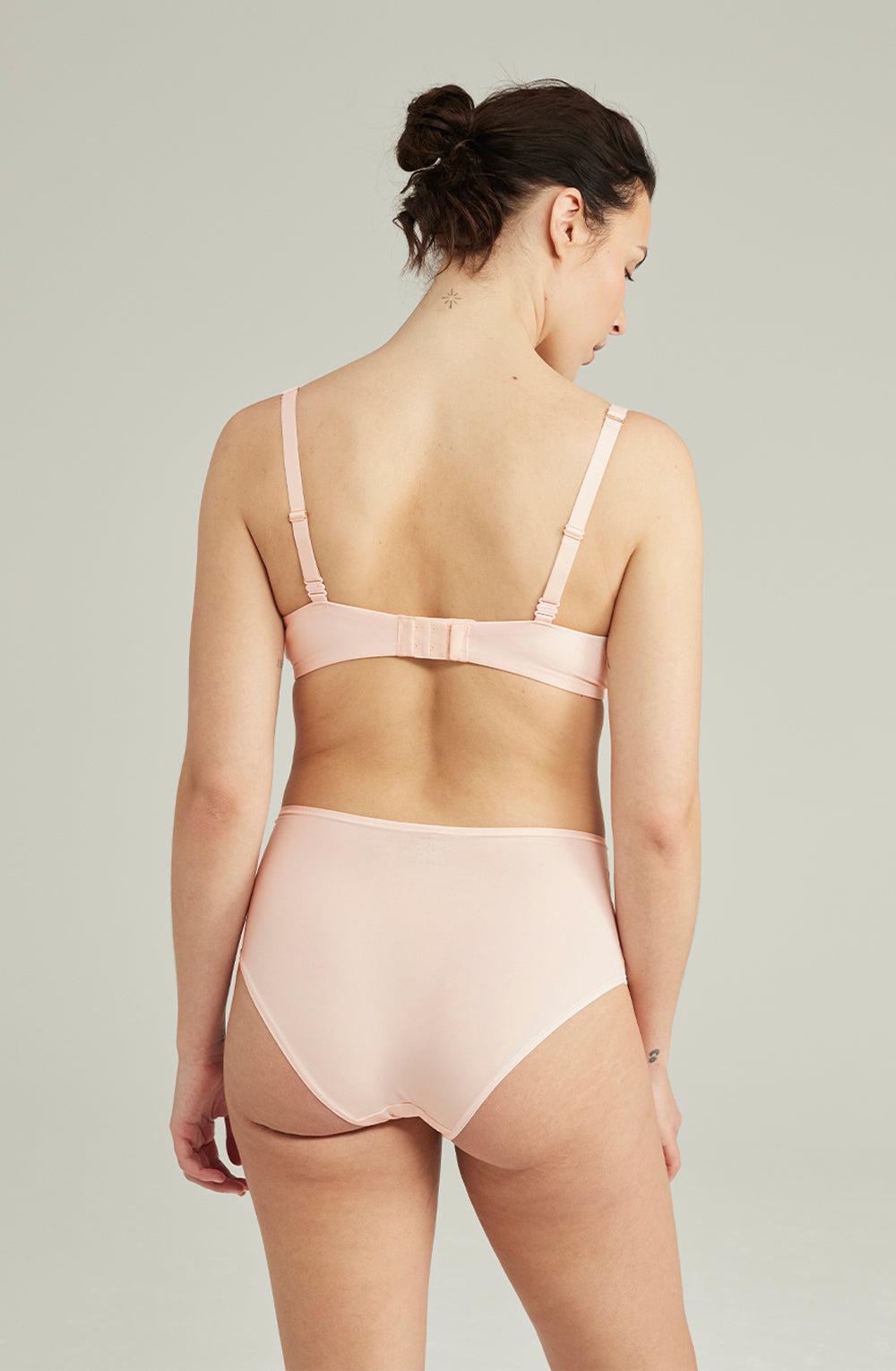 The Second Skin Stretch High Waist Brief Blush Pink-Katys Boutique