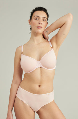 The Stretch Boss Full Cover Bra Blush Pink Up To G Cup-Katys Boutique