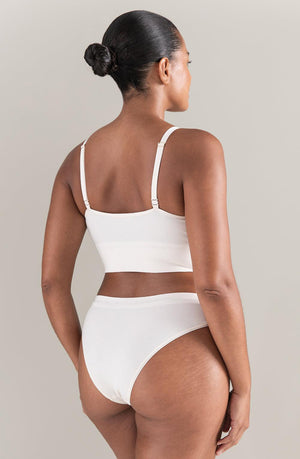 The Tencel Seamless Bralette White Sand-Katys Boutique