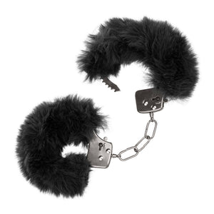 Ultra Fluffy Furry Cuffs Black-Katys Boutique