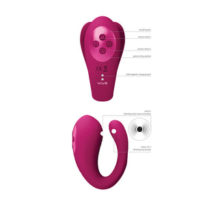 Vive Yoko Triple Action Vibe with Clit Pulse Waves-Katys Boutique